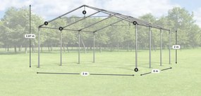 Cort de petrecere 3x6x2m Comfort PVC cu plasă împotriva insectelor Summer