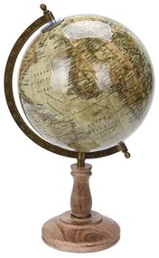Glob Vintage Terra din lemn crem 38 cm