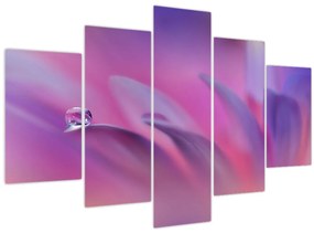 Tablou - Picătură pe floare (150x105 cm)