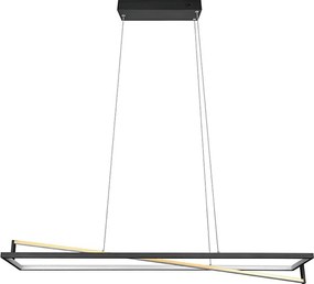 Trio - Lustră LED reglabilă suspendată pe cablu EDGE LED/35W/230V 2300/3000/4000K, negru