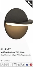 Aplica LED de perete exterior moderna IP65 Moda