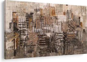 Tablou - Abstract, nuanțe maro (90x60 cm)