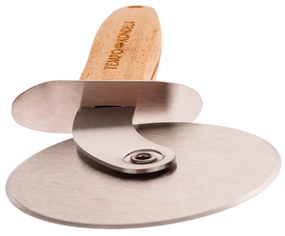 TEMPO-KONDELA SALKY, feliator pizza, natural, inox/bambus