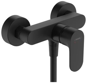 Baterie pentru dus Hansgrohe, Rebris S, negru mat