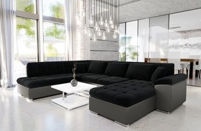 Colțar Talina cu funcție de dormit (Dreapta U) (ekoskóra Soft 029 + Kronos 07). 1059428