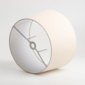 Brilagi - Lampă LED de podea CERIA 1xE27/40W/230V Ø 45 cm bej/crom mat