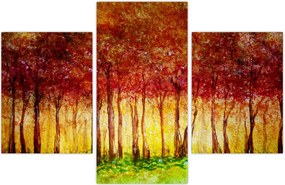 Tablou - Pictura pădurii cu frunziș (90x60 cm)