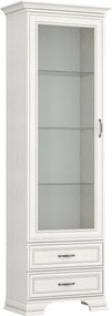 Vitrina TIFFANY II, crem, PAL laminat, 69x40x212 cm