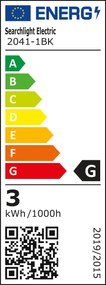 Aplica perete LED de exterior IP44 Down 2041-1BK SRT