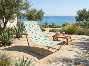 Sezlong de plaja pliabil SAND PINEAPPLE, colorat