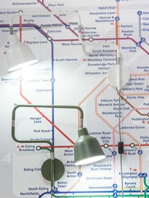 Aplica design modern cu brat articulat London verde LONDON/W/OG
