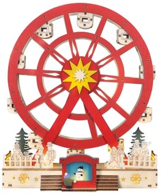 Decorațiune LED de Crăciun Solight 1v277 LED/2xAA/alb cald carusel