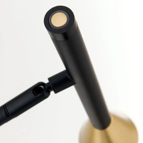 Lampadar LED stil scandinav minimalist ODEON negru/alama