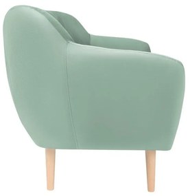 Canapea cu tapițerie din catifea Mazzini Sofas Sardaigne, 158 cm, verde mentol