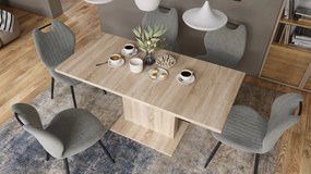Mazzoni ASTON MINI Stejar Sonoma - MĂSUȚĂ DE CAFEA MODERNĂ EXTENSIBILĂ REGLABILĂ PE ÎNĂLȚIME MASĂ TRANSFORMABILĂ