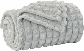 vidaXL Pătura de aruncat Gri 270 x 240 cm Molton