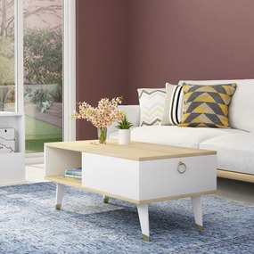 Măsuță de conferință Delux Sapphire Oak and White