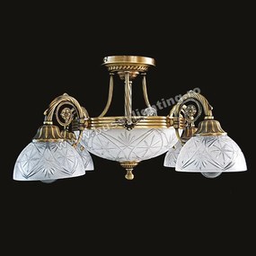 Lustra Dakar cu 5 Brate, Desing Clasic, Finisaj Bronz Antic - Bussy Lighting 3087-52-05K