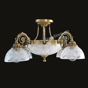 Lustra Dakar cu 5 Brate, Desing Clasic, Finisaj Bronz Antic - Bussy Lighting 3087-52-05K