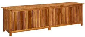 Lada de depozitare gradina, 200x50x58 cm, lemn masiv de acacia 200 x 50 x 58 cm