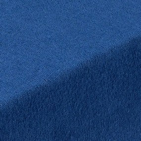 decoDoma Cearşaf cu elastic frotir EXCLUSIVE de culoare albastru regal set 2 buc 90 x 200 cm