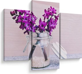 Tablou cu flori violete (90x60 cm)