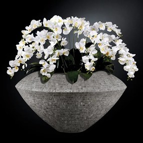 Aranjament floral mare VENEZIA MOSAICO BISAZZA, gri