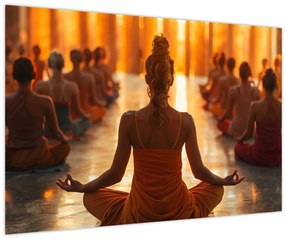 Tablou - Lecții de yoga (90x60 cm)