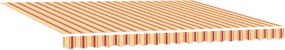 vidaXL Cortina Retractabilă galben și portocaliu 450 ×300 cm țesătură
