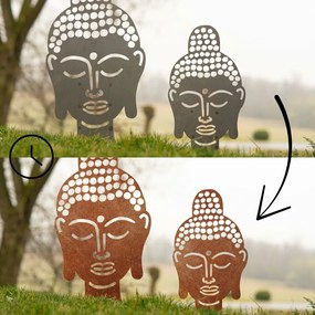 Decorațiune de grădină Buddha 70 x 42 cm, cortenCORGARDEN 1062