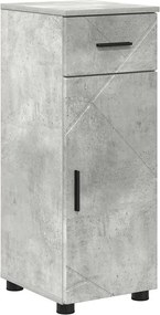 vidaXL Dulap de Baie cu sertar cu ușă Gri din beton 30 x 35 x 80 cm