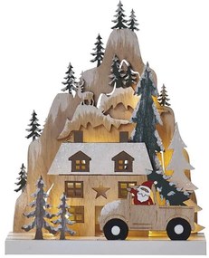 Decorațiune LED de Crăciun 10xLED/2xAA bej