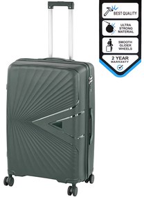 TraveLux Endure valiză mare cu capac dur 76x50x29 cm verde închis