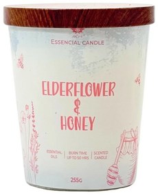 Lumânare Arome în sticlă cu capac metalic 255gElderflower & Honey