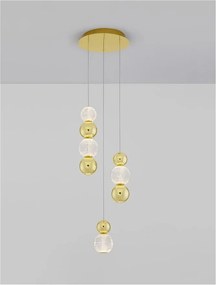 Lustra moderna cu 3 pendule LED design elegant BRILLE