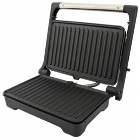 Sandwich maker Rosberg R51442O, 1000 W, Grill, Deschidere 180°, Negru/Inox