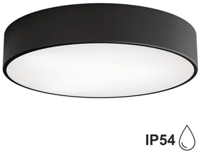 Plafonieră de exterior cu senzor CLEO 3xE27/24W/230V d. 40 cm neagră IP54