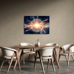Tablou pe sticlă - Atom (70x50 cm)