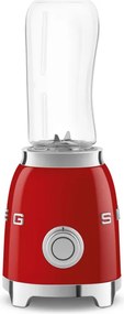 Blender Smeg PBF01RDEU, 300 W, 2 x 600 ml, 20 000–24 000 rpm, Baza antiderapanta,Fara BPA, Otel inoxidabil, Rosu