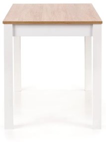Masa Ksawery stejar sonoma/alb - L 120 x l 68 x h 76 cm