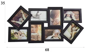 Rama foto, 8 poze, Naimeed D4563N, Negru