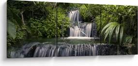 Tablou - Cascade (cu ceas) (90x30 cm)