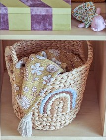 Coșuri de jucării pentru copii în culoare naturală 2 buc. din zambilă de apă ø 32x32 cm Agnes – Bloomingville Mini