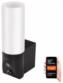 Cameră LED inteligentă de exterior cu sursă de lumină GoSmart LED/12W/230V IP65 Wi-Fi Tuya negru