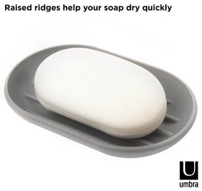 Săpunieră gri din plastic Touch – Umbra