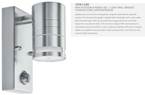 Aplica exterior cu senzor de miscare Up and Down 1318-1-LED SRT