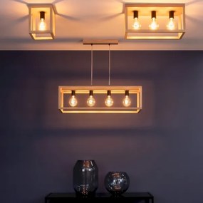 Spot-Light 9154174 - Plafonieră KAGO 1xE27/60W/230V, stejar mat