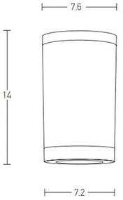 Spot de exterior 1xGU10/7W/230V IP54 negru Zambelis E309