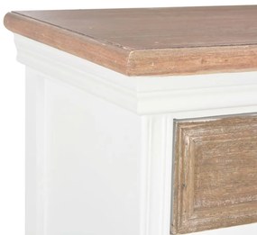 Servanta, alb, 60 x 30 x 80 cm, lemn masiv
