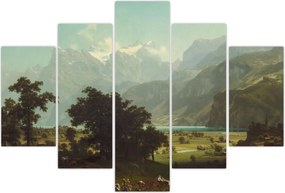Tablou - Albert Bierstadt, Lake Lucerne, reproducere (150x105 cm)